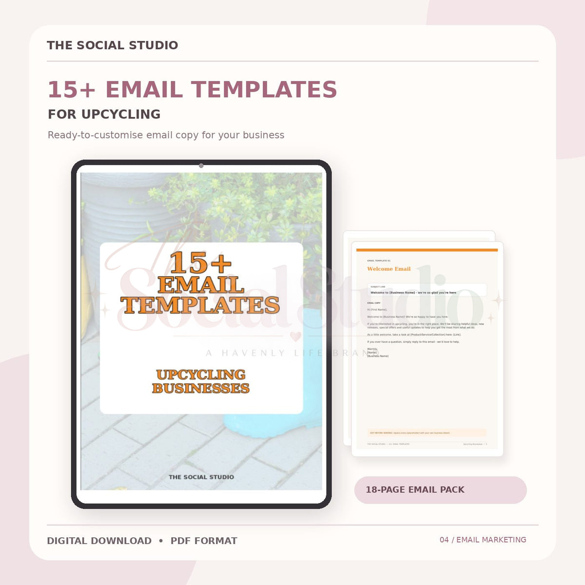 Upcycling – Email Templates Pack | The Social Studio