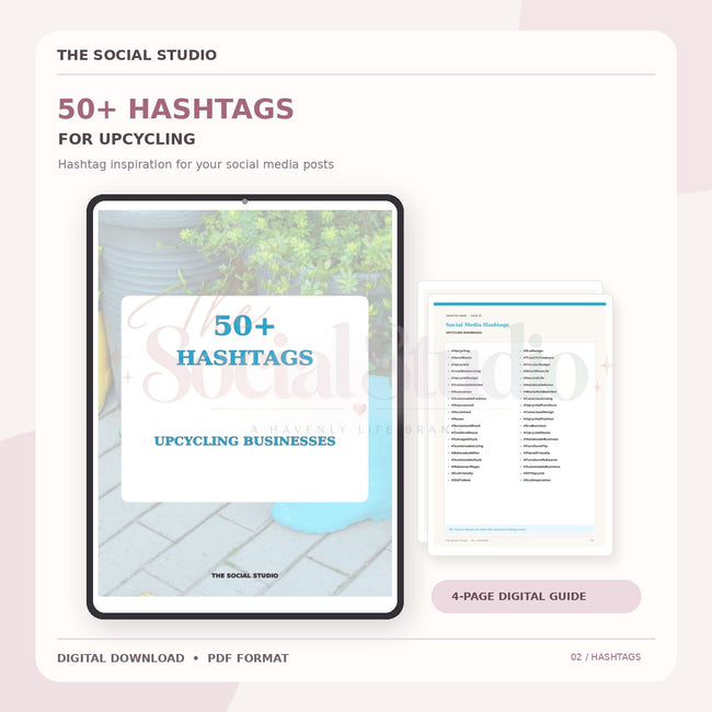 Upcycling – Hashtag Pack | The Social Studio