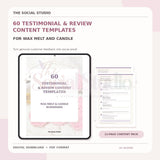Wax Melts & Candles – Testimonial & Review Content Templates