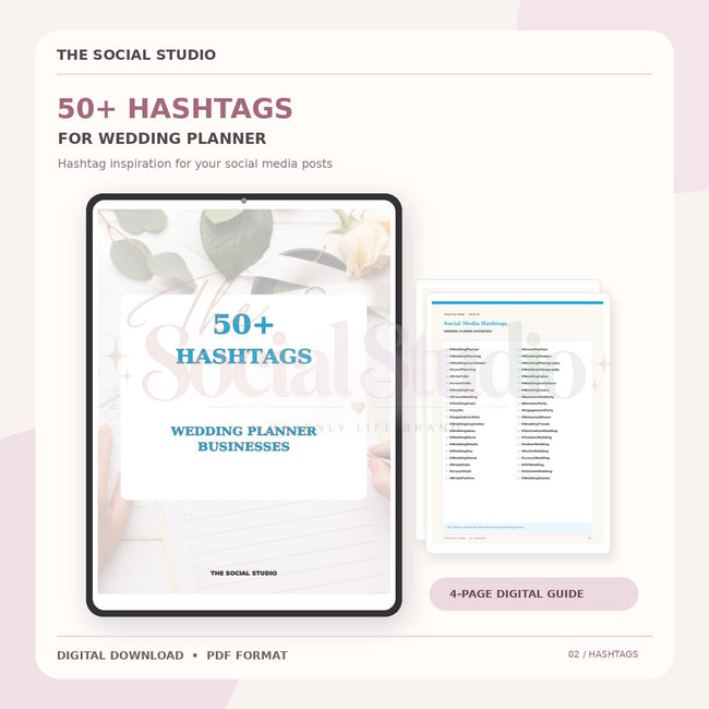 Wedding Planner – Hashtag Pack | The Social Studio
