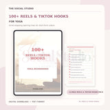 Yoga – 100+ Reels & TikTok Hooks
