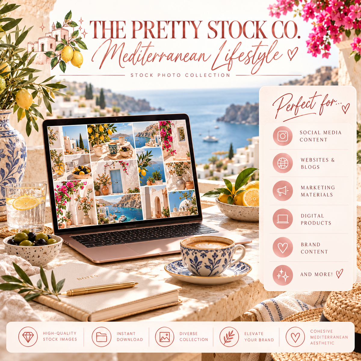 Mediterranean Lifestyle | Pretty Stock Co