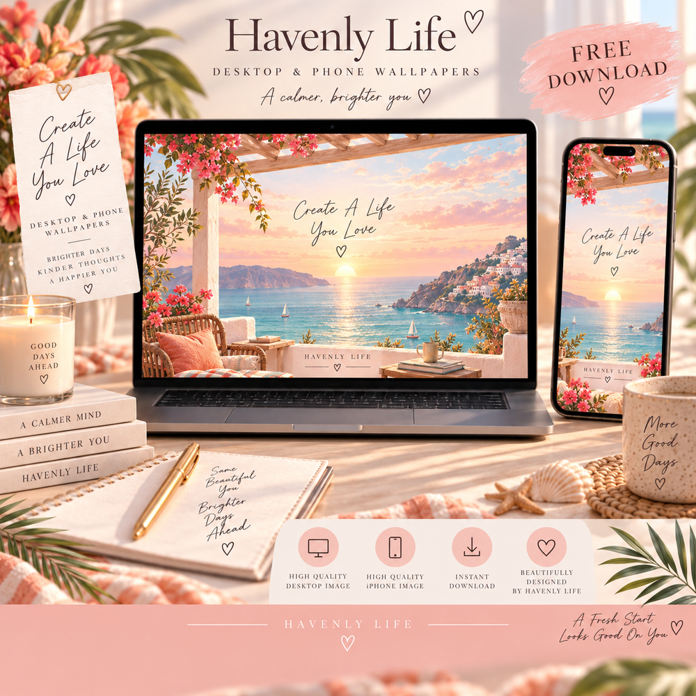 Create A Life You Love FREE Desktop & iPhone Wallpaper