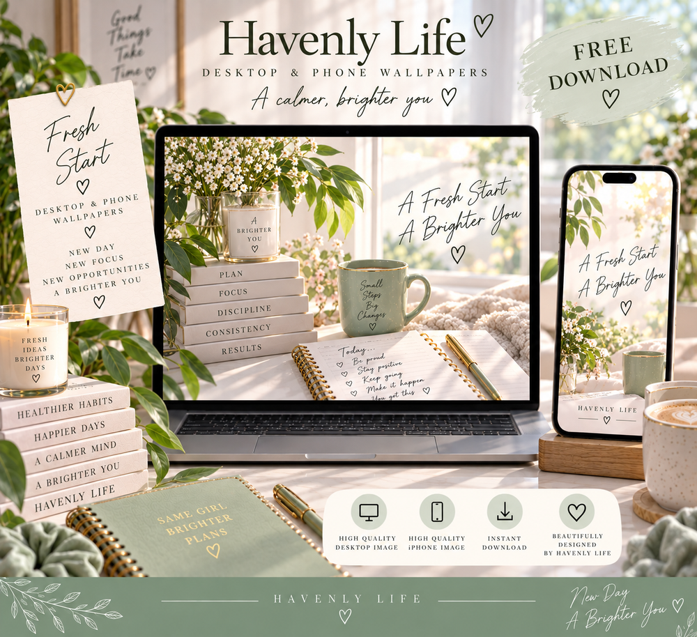 Fresh Start FREE Desktop & iPhone Wallpaper