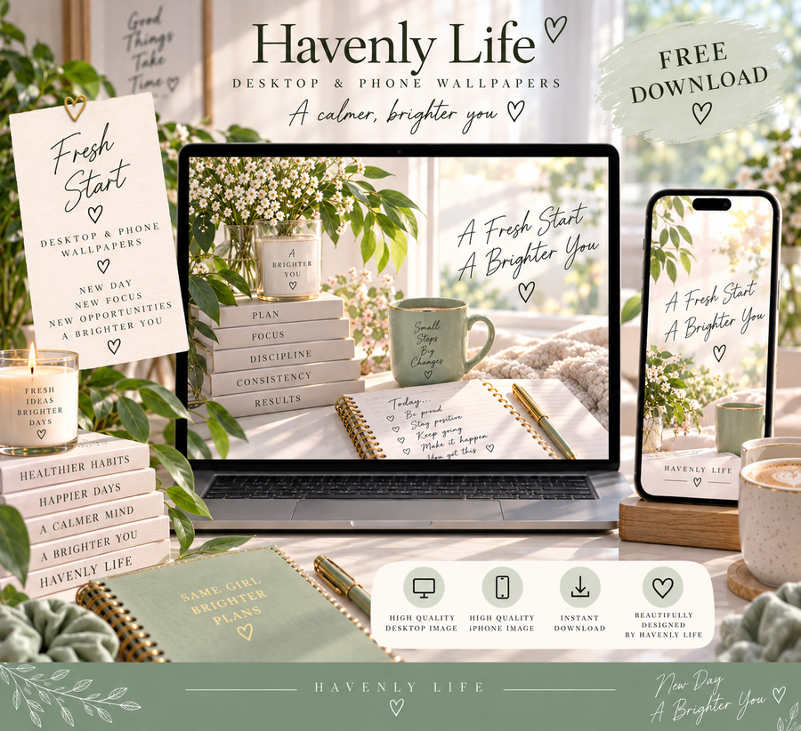 Fresh Start FREE Desktop & iPhone Wallpaper