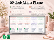 Goal Planner Google Sheets