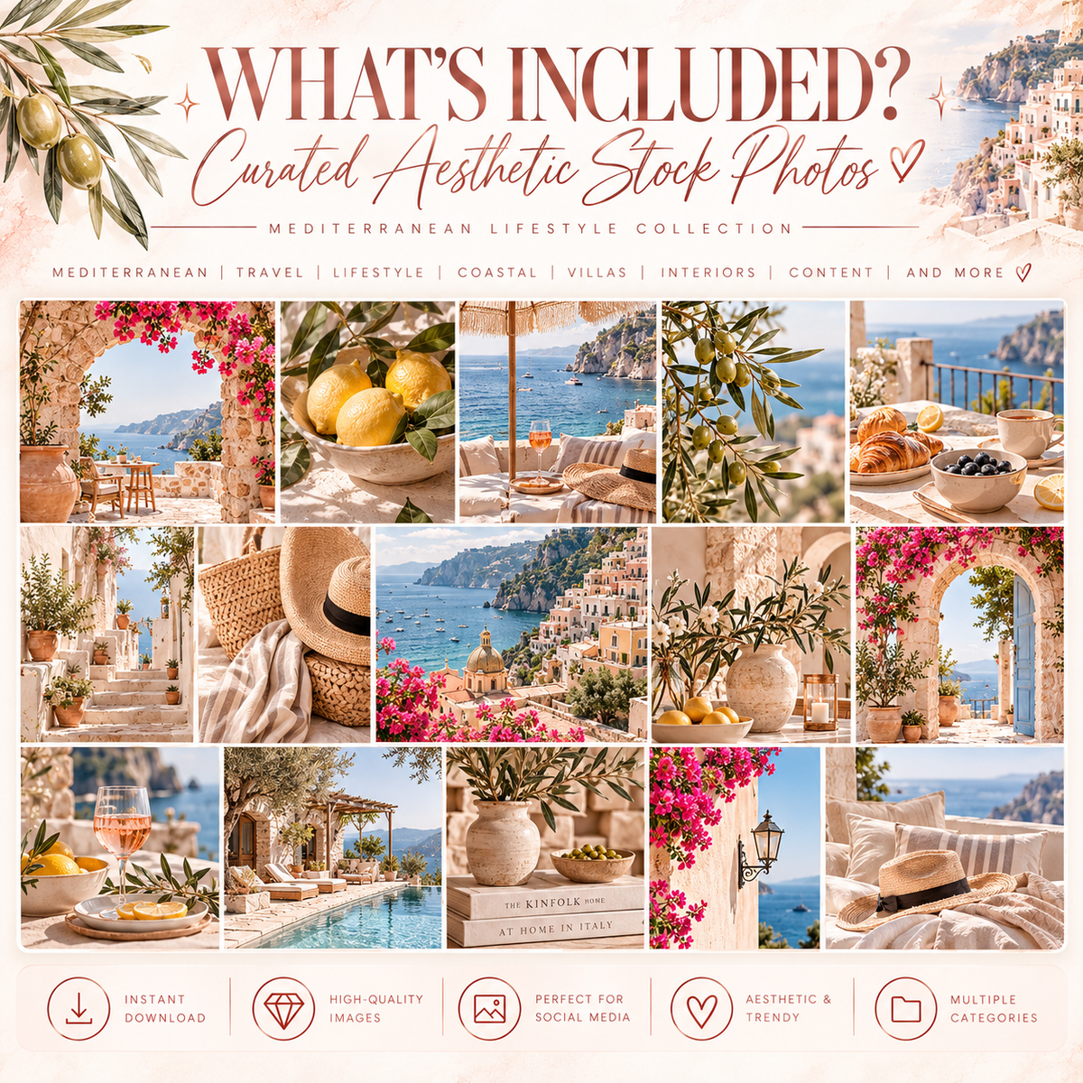 Mediterranean Lifestyle | Pretty Stock Co