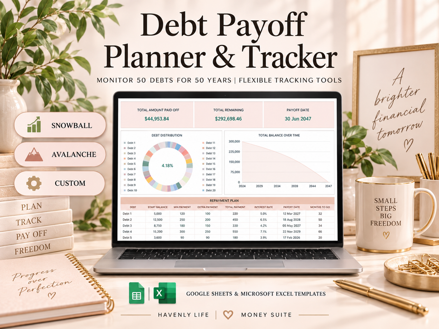 Debt Pay Off Planner Google Sheets
