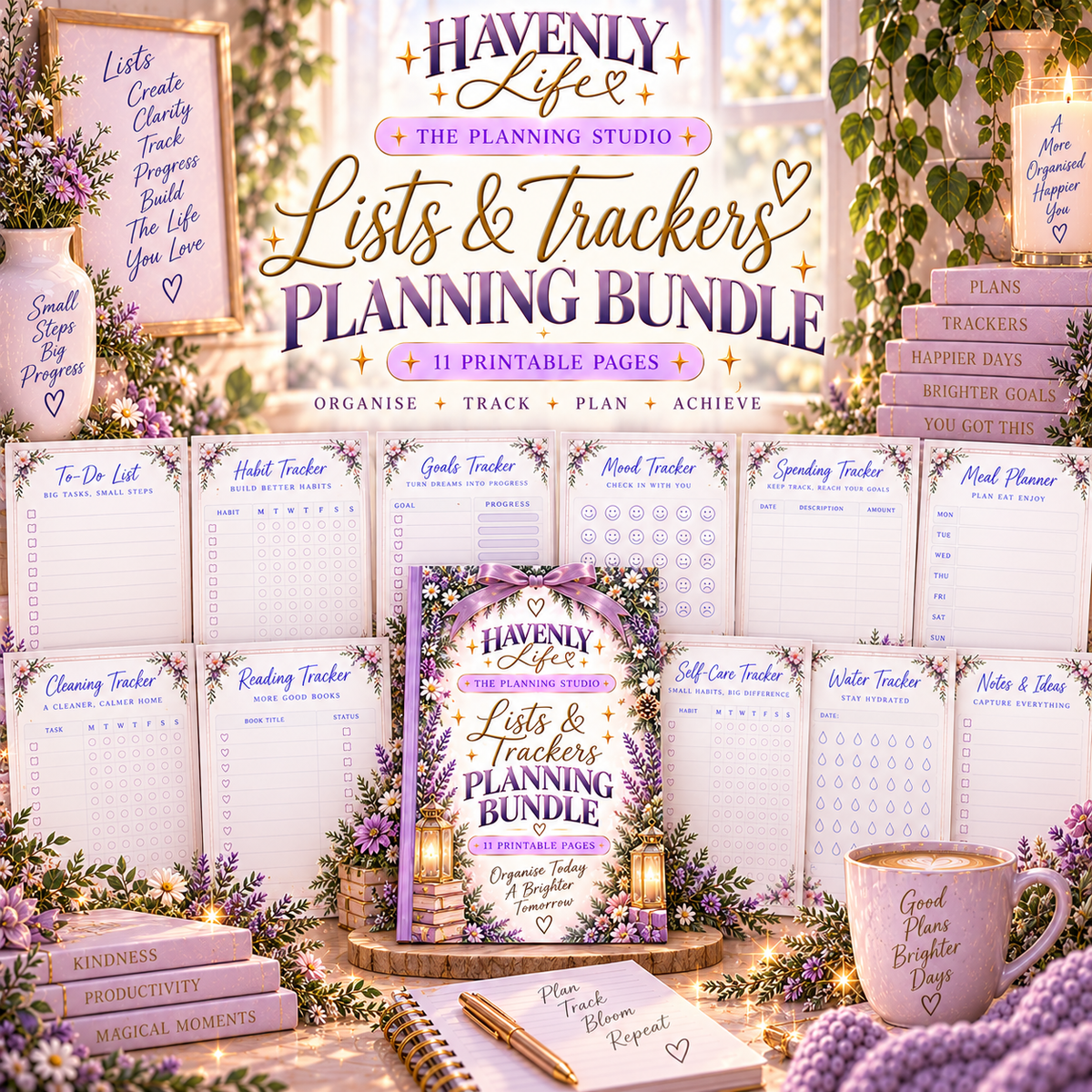 Lists And Trackers Planning Bundle