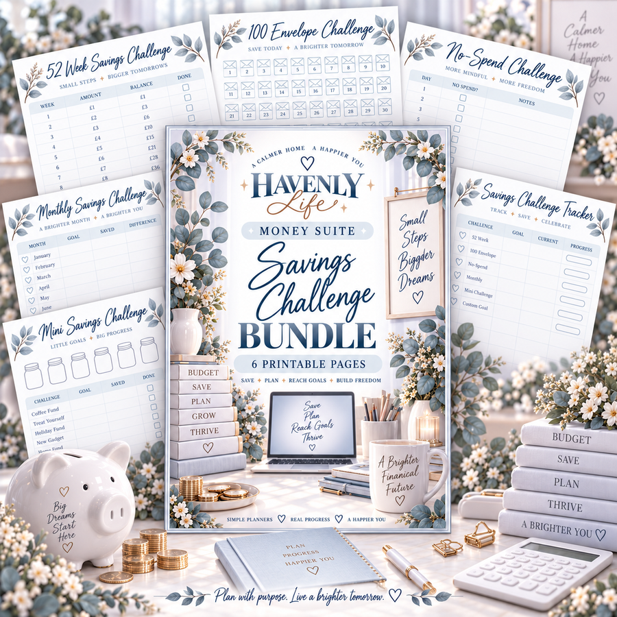 Savings Challenge Planning Bundle