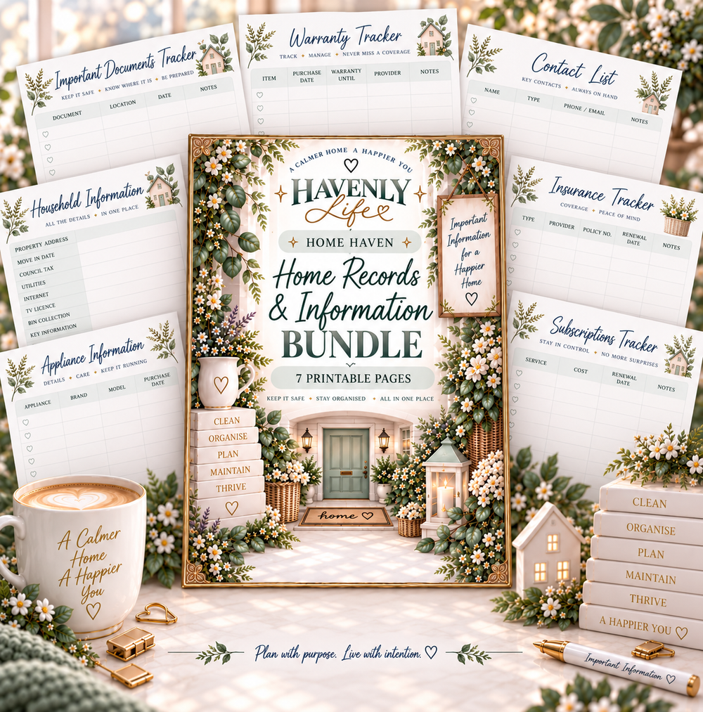 Home Records & Information Planning Bundle